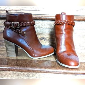 American Eagle Faux Leather Ankle Booties
